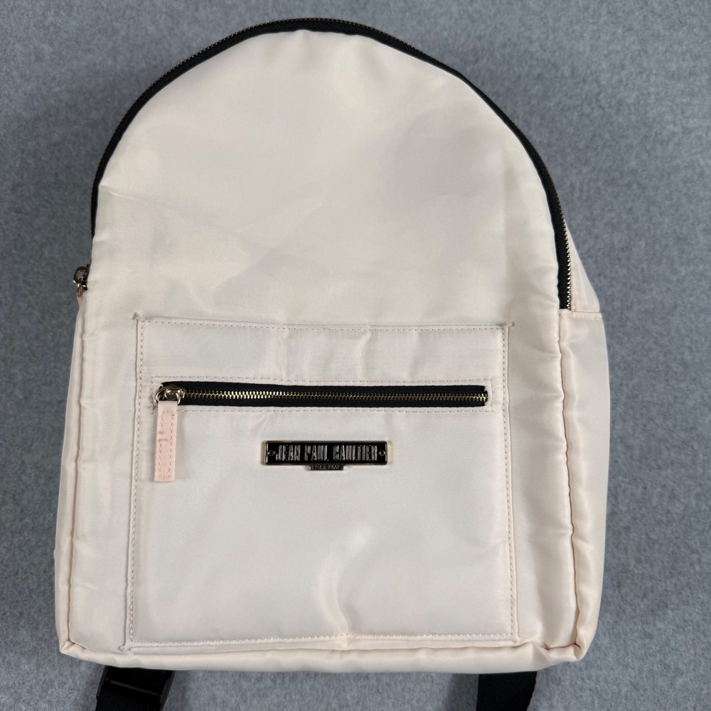 Jean Paul Gaultier Parfums Mini Backpack OS Cream Minimalist Y2K Utility Bag